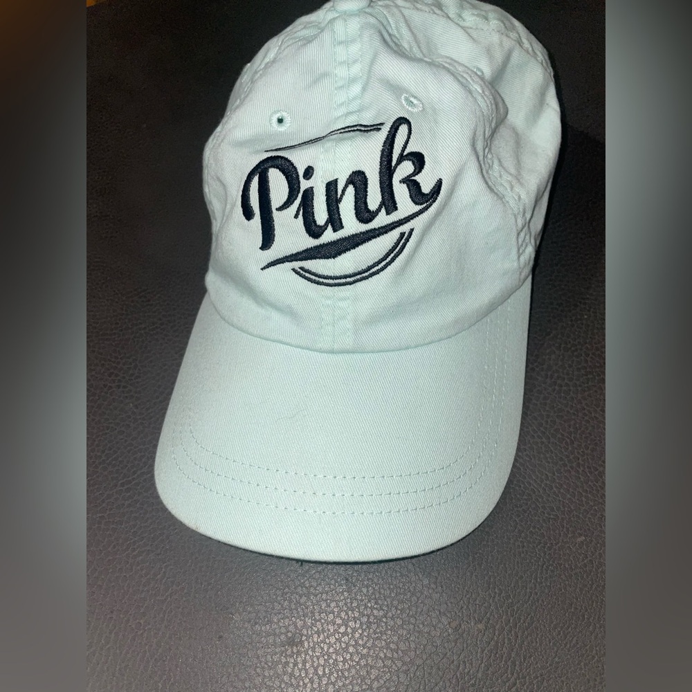 Victoria’s Secret PINK Baseball Cap
One Size – Light Aqua Blue